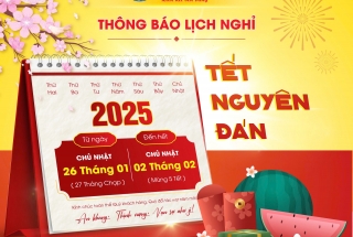 DUCANH BOND thông báo lịch nghỉ Tết Nguyên Đán Ất Tỵ 2025 